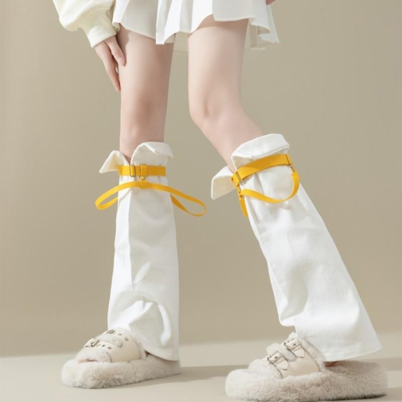 Subkultur Beinstulpen für Damen Mädchen Y2K Beinstulpen Süße Coole Lange Socken Gothic Harajuku Beinwärmer Kniehohe Socken