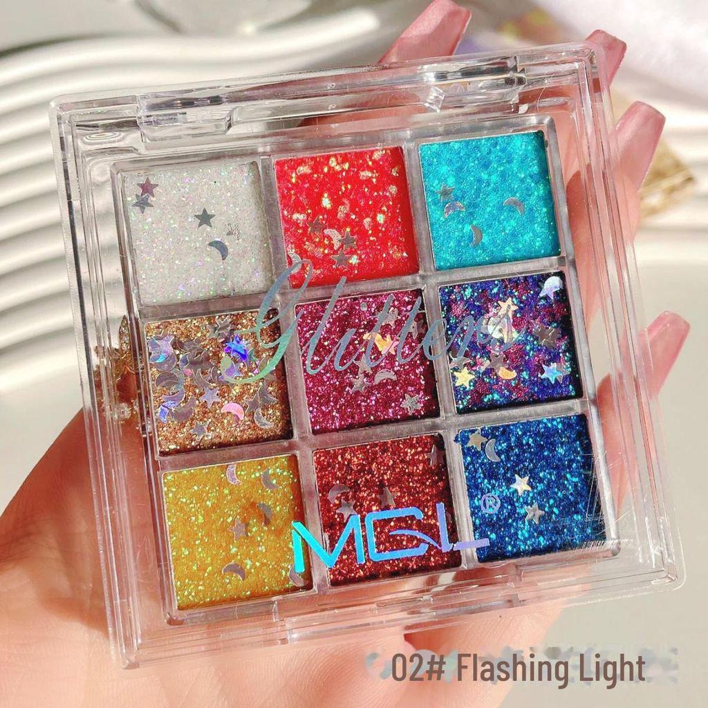 Kids' Glitter Eyeshadow Palette: Self-Adhesive Sequins & Gems for Children's Day Makeup