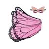 Halloween Childrens Butterfly Wings Cape Cloak With Mask Elf Dress Up Costume