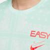 Nike Alphabet Logo Cashew Flower Print Round Neck Short Sleeve T-Shirt Men Tops Green DR7659-100