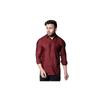 DHRUVI TRENDZ Mens Cotton Blend Men' Casual Shirt Regular Fit Western (DTMS6019_Red_2XL)