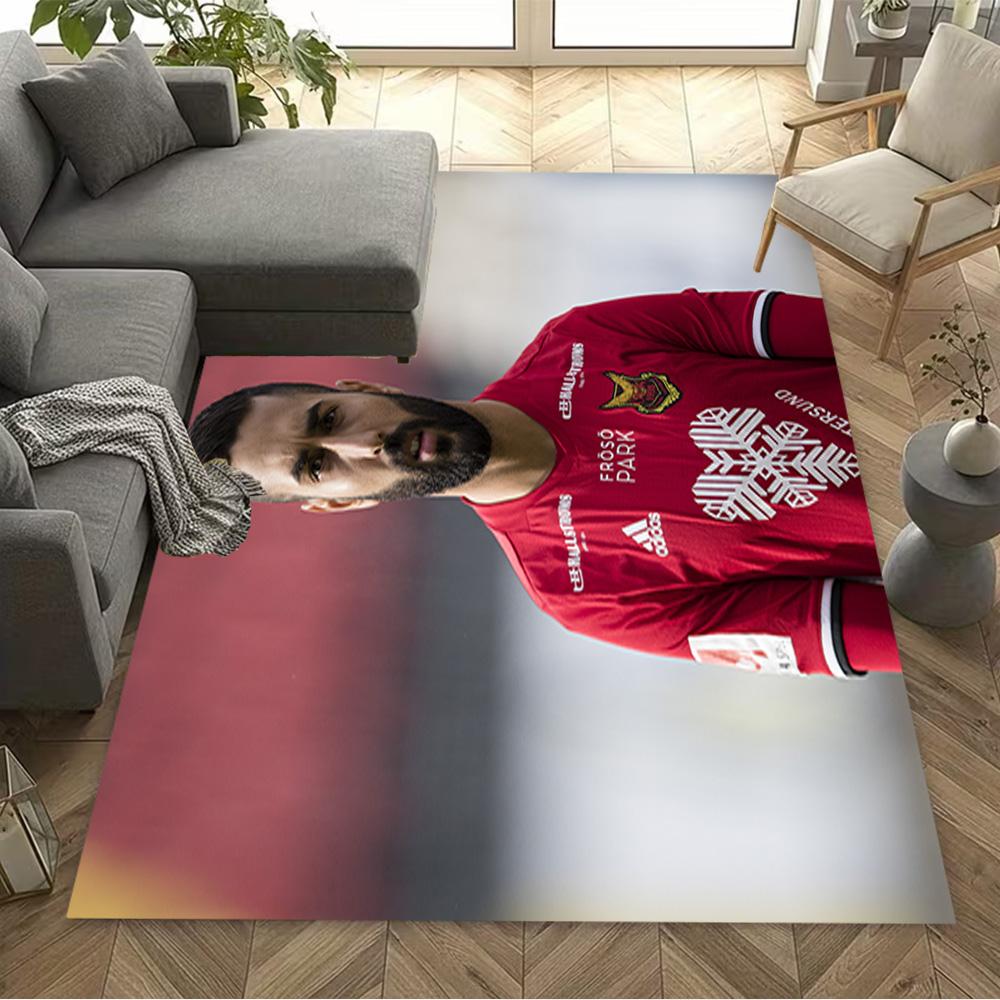 Football Player Kit Celebrating Carpet Suitable for Study Room Dormitory Decorate Room Game Room Anti-slip Rug Anime Office Decor Best for Christmas