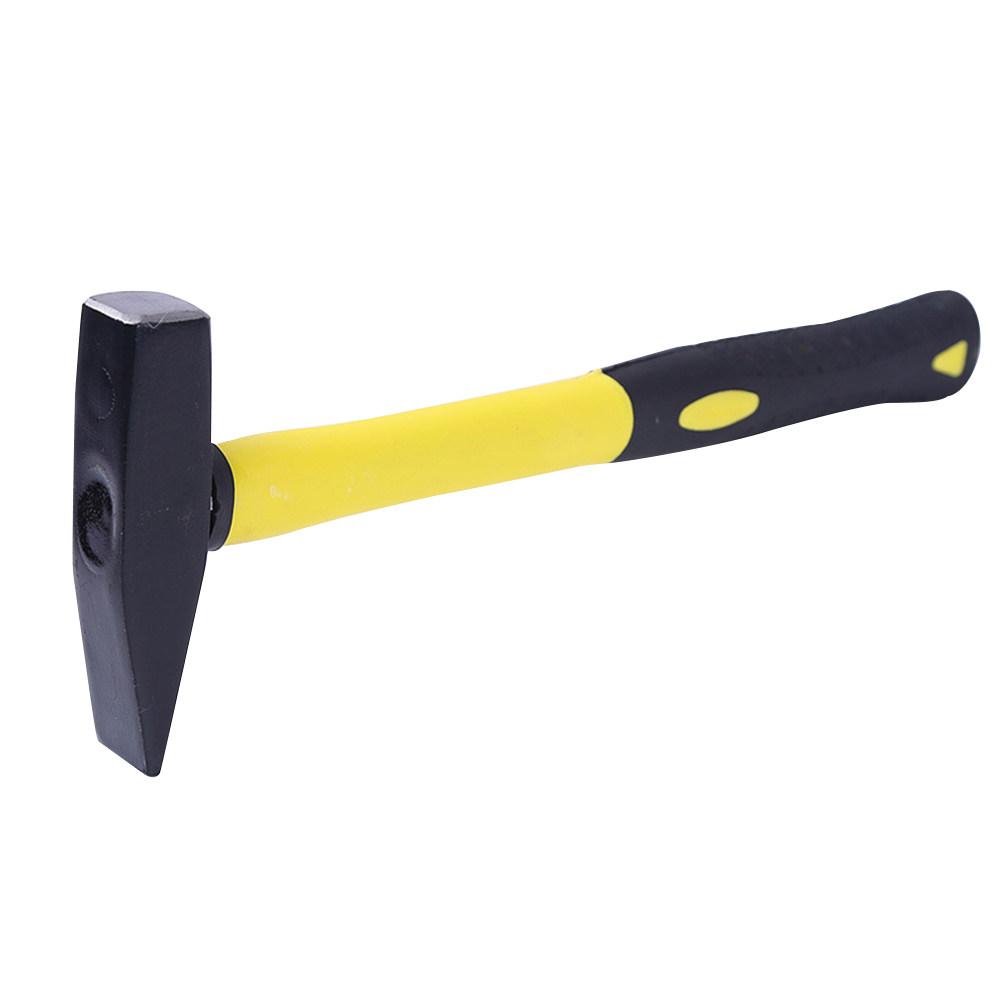 Professional Fitter Hammer 200G Flat Head Duck Bill Design Carbon Steel Head Tpr Coated Shock Absorbing Handle for Metal