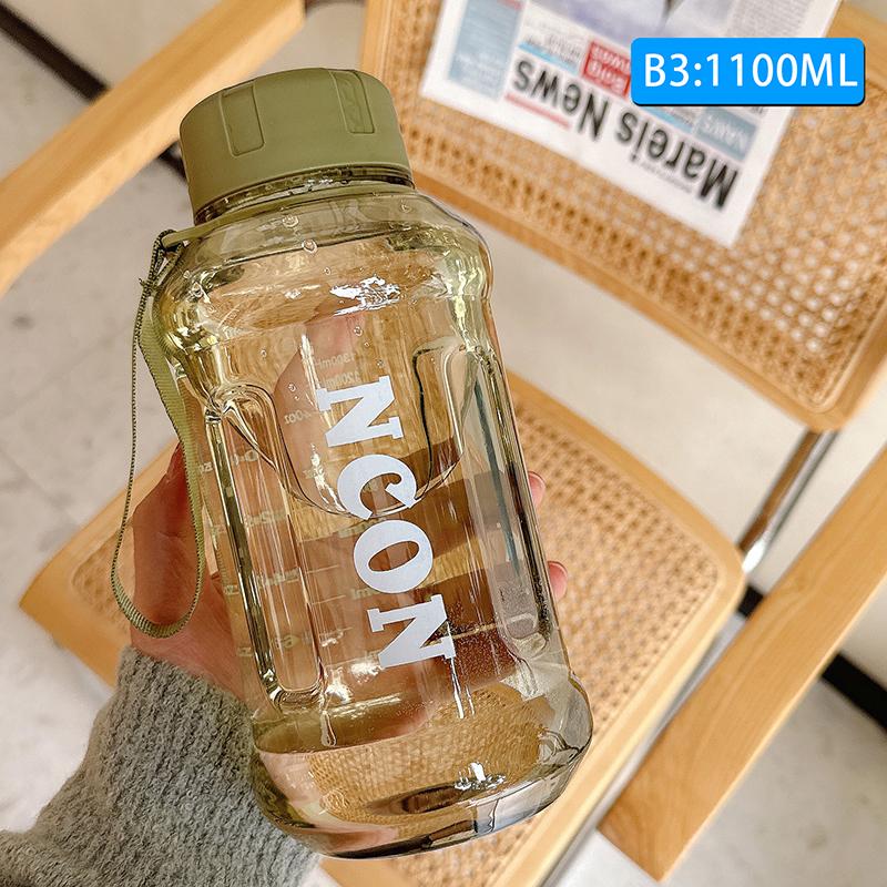 850/1000/1300Ml Large Capacity Water Bottle Gym Fitness Drinking Bottle Outdoor Camping Climbing Hiking Sports Kettle