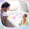 32 Pcs Cute Non Slip Bathtub Stickers for Shower Colorful Bathroom Anti Slip Shower Stickers Floor Applique Adhesive Decals with Scraper for Bathtub