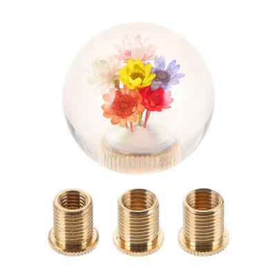 HOPESPANNER Round Ball Shift Knob, Universal Gear Shift Knob, Acrylic Stick Shift Lever Knob,
