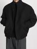 Herren British-Style Woll-Baseballjacke - Trendige Herbst- & Winter-Arbeitskleidung mit Stehkragen