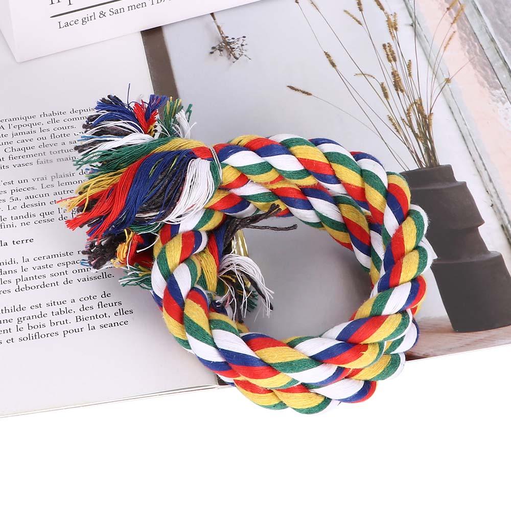 Braided Parrot Bird Training Accessories Perch Climbing Rope Chew Rope Bird Toy Cockatiel Cage Toy