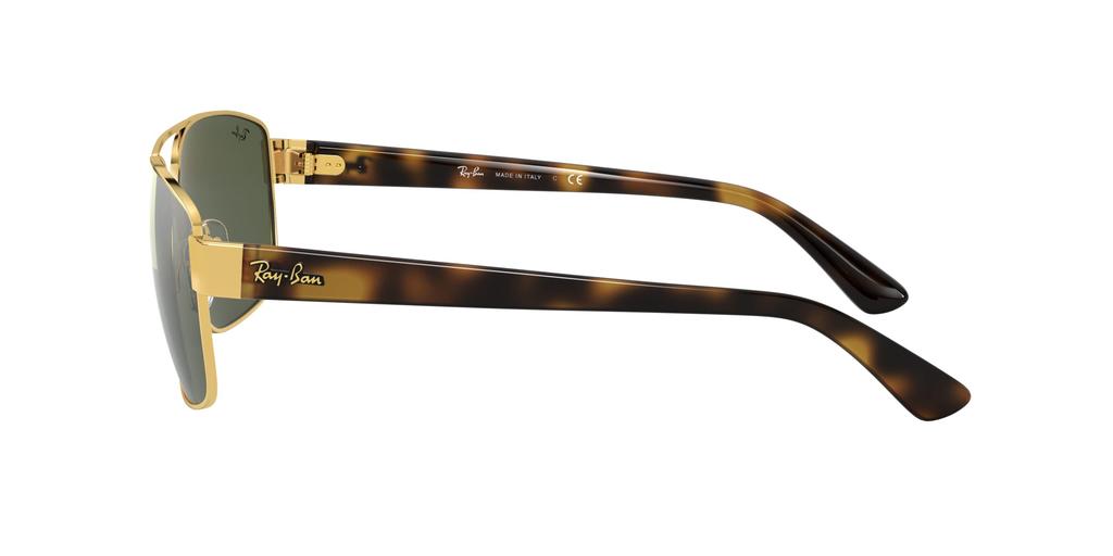 Sunglasses RB3663 SHINY GOLD WITH GREEN LENS Ray-Ban