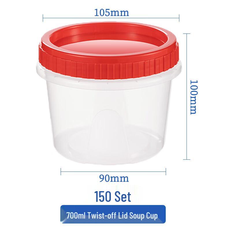 

Disposable Clear Food Containers with Twist Lids