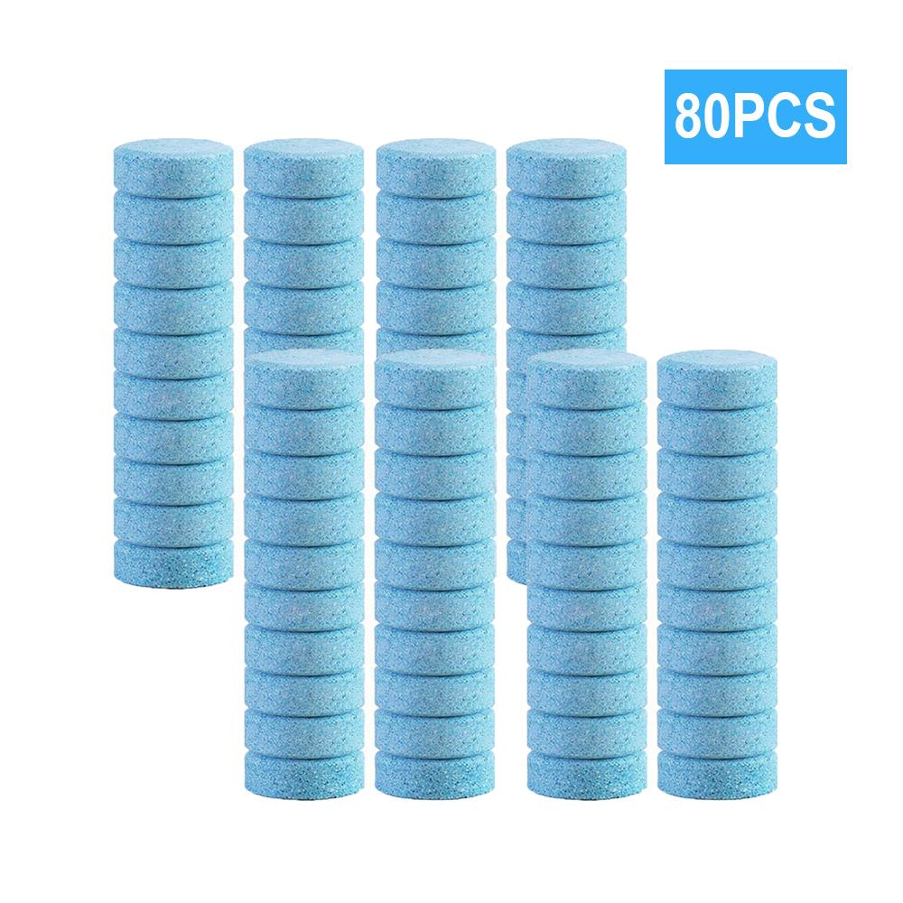 20/40/60/80/100PCS Solid Cleaner Car Windscreen Wiper Effervescent Tablets Glass Toilet Window Windshield Cleaning Car