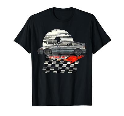 T-shirt JDM CR-X ED9 Sports Coupe Ikona lat 80.