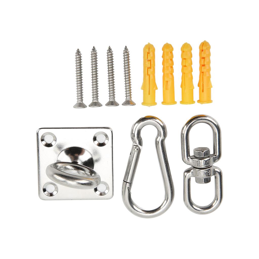 Hängemattenstuhl-Aufhängeset, Edelstahl-Schaukel-Deckenhalterungsset für Yoga-Hängematte, Boxsack