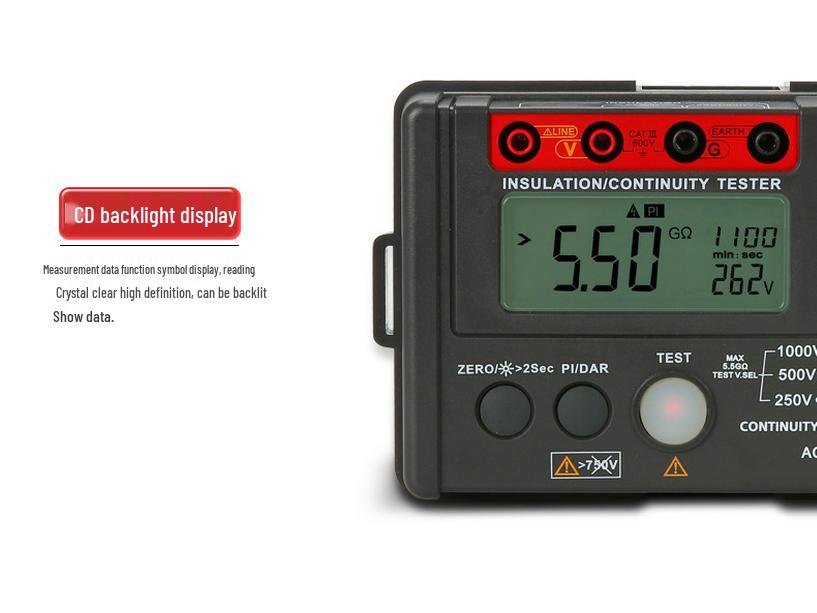 UNI-T UT501A/UT502A Digital Insulation Resistance Tester and Hand-Crank Megohmmeter