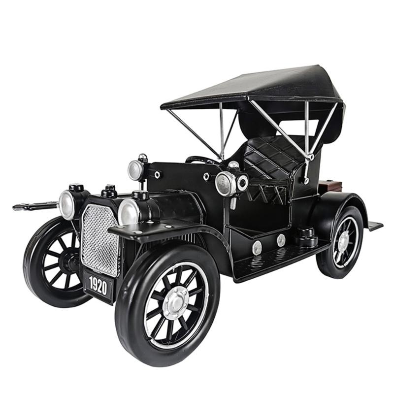 Time Honored Iron Car Model Decoration With Traditional and Farmhouse Styles Desktop Vehicle Figurine Ornament