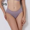 Women Panties Solid Color Elastic Mid Waist Seamless Thin Thread Soft Anti Septic Breathable Intimate Clothes Lady Underwear Briefs