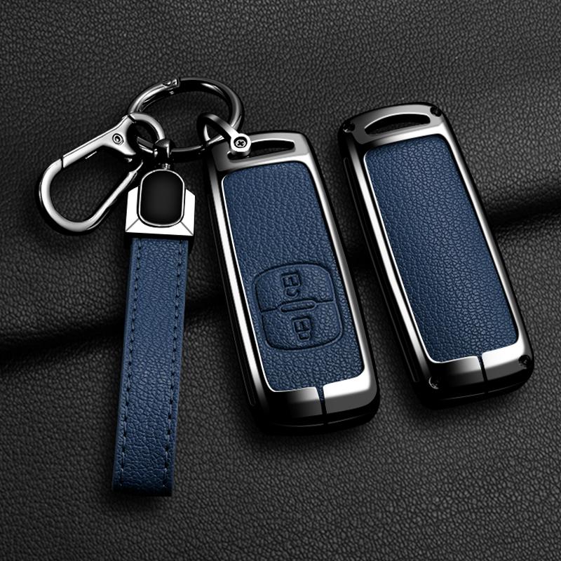 Alloy Auto Smart Key Fob Cover Case Housing Remote Fit For Mazda 2 3 6 Atenza Axela Demio Cx-5 Cx5 Cx-3 Cx3 Cx7 Cx-7 Cx-9 Cx9 Mx5 Accessory