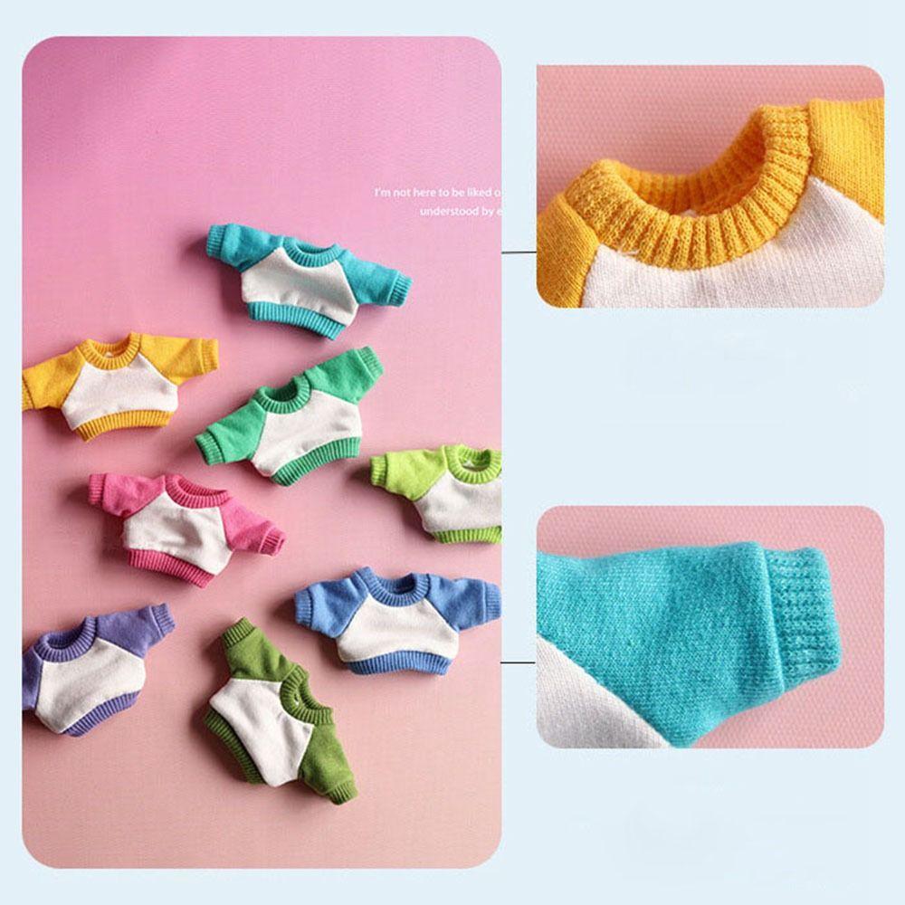 10 Styles Handmade Hoodies Cute Fashion Clothes Sweatshirt Outfits  for 10cm Cotton Dolls
