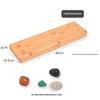 Mancala Normal Strategy Board Game Foldable Wooden Set With 65 Rockss Portable For Family