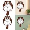 Wall Clock Hanging Fashion Cartoon Housewarming Gift Sturdy with Swing Tail Home Decoration