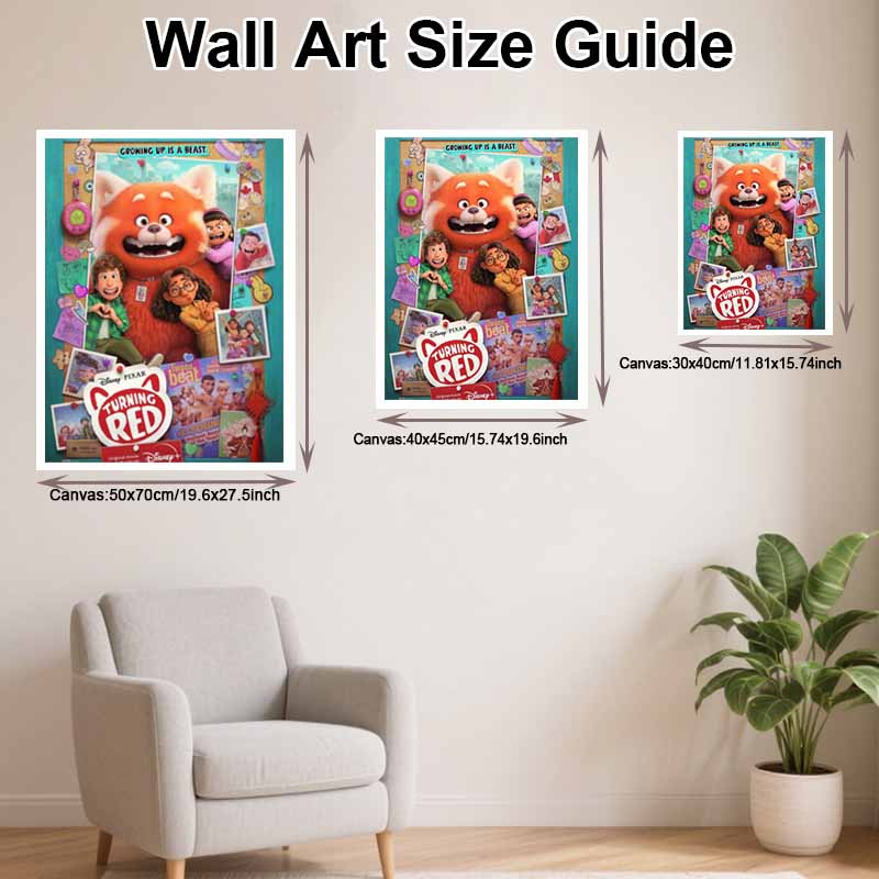 Disney Turning Red Diamond Painting Kit Diamond Hand Embroidery 5D DIY Diamond Art Home Decor Creative Handicrafts Supplies Gift