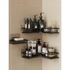 Bathroom Storage Rack Set, Corner Shower Caddy, Wall Mounted Adhesive Shower Organizer