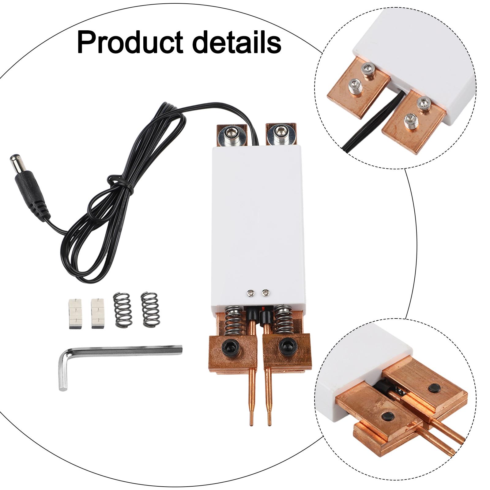 

Welding Pen Spot Welding Effort Saving Integrated 14*4.2*3 Cm Built-in Limit Switch Copper Dual Spring High Quality білий