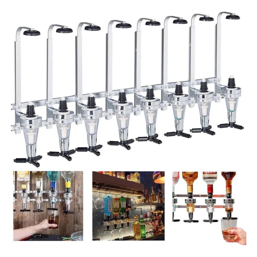 Wall-Mounted Multi-Head Wine Dispenser with 25ml/30ml/35ml/45ml Options