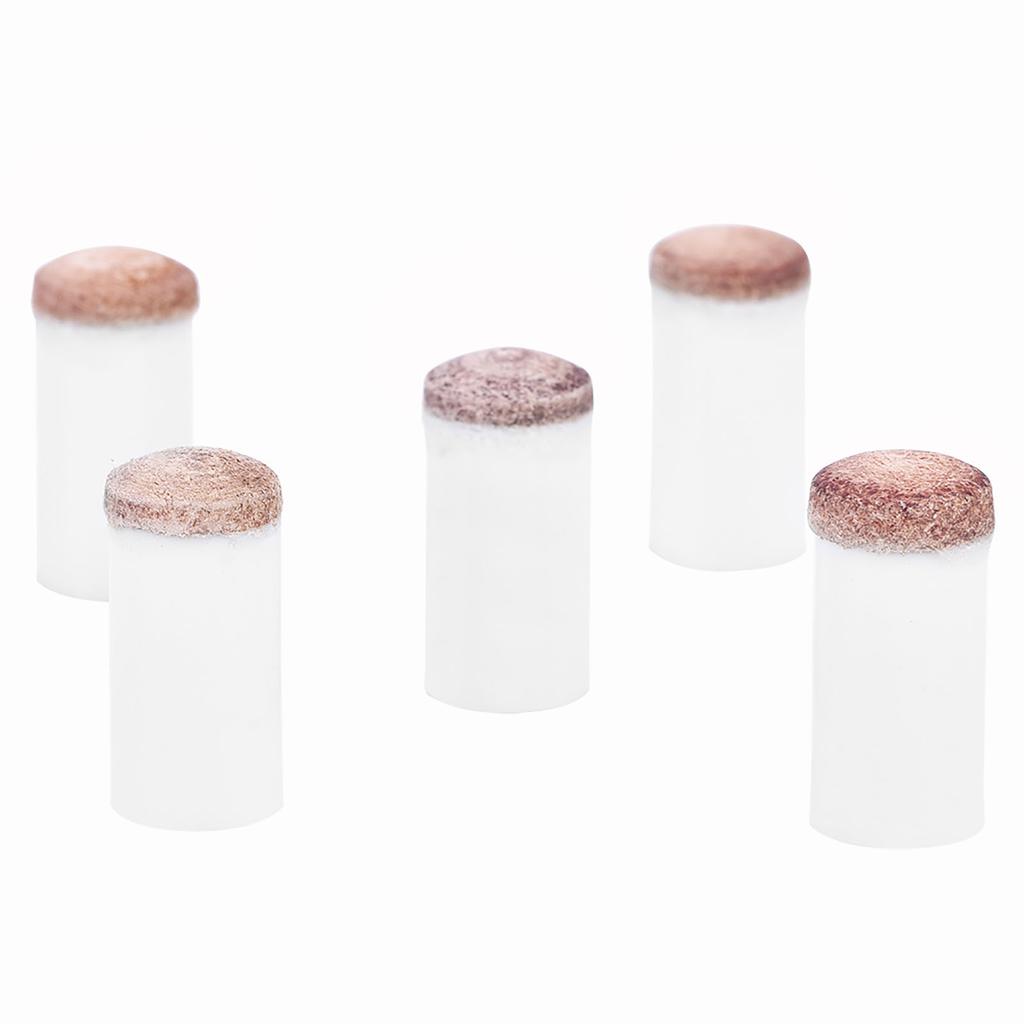 10pcs Billiards Snooker Pool Cue Pole Tip Replacement Parts Tackle Accessory (11mm)