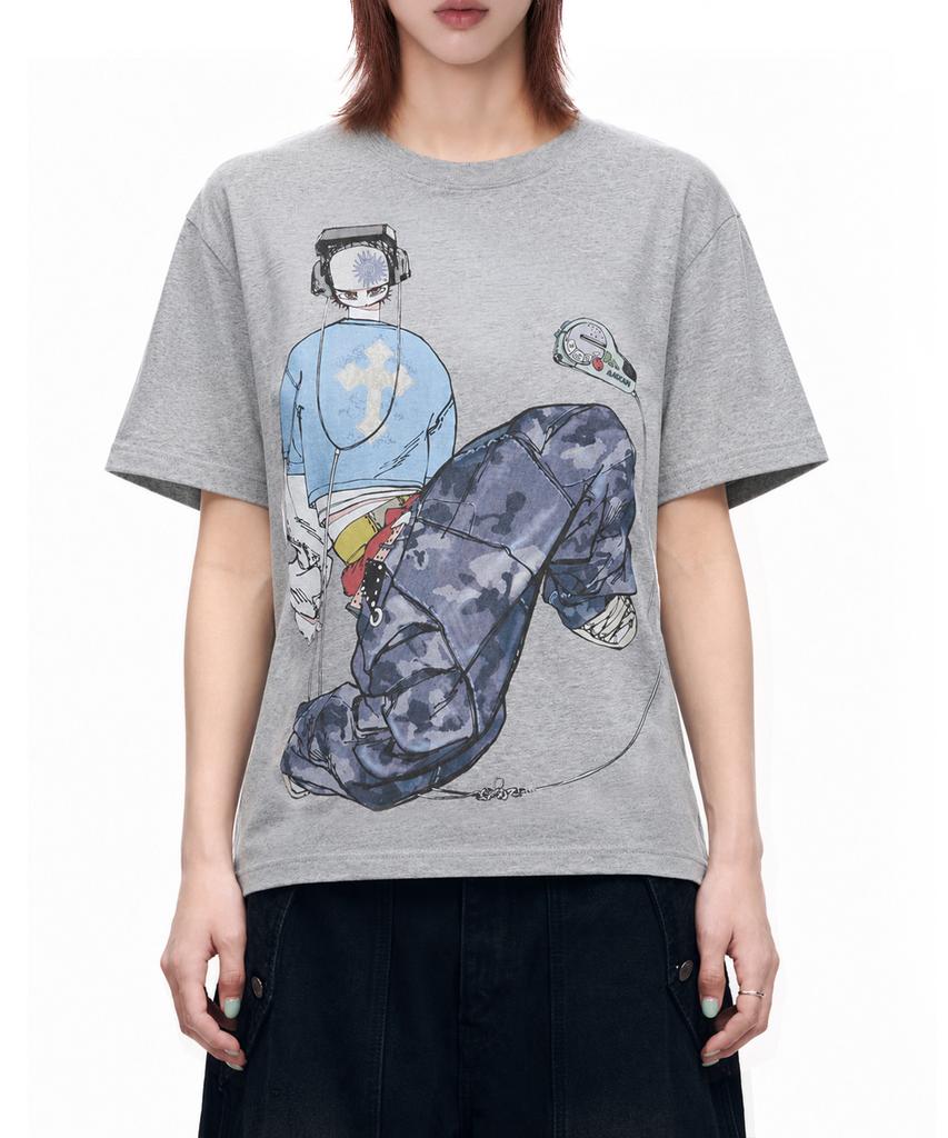 AAKAM Chacha Floorwork Half Top (Gray)