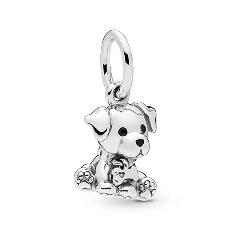 Fashion Cartoon Animal Cat Dog Bear Pig Duck Bead Charm Fits Charm Bracelets & Necklace Diy Jewelry for Women
