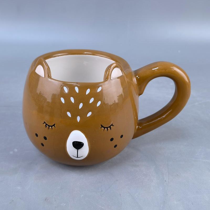 

Тяжелая доломитовая кружка Ленивец Керамическая чашка Пара Чашка для воды Чашка для кофе и молока Животное Детская чашка 401-500ml