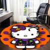 1pc Hello Kitty Chair Carpet for Office, Indoor Non Slip Washable Polyester Fiber Carpet, Mat For Office, Machine Washable