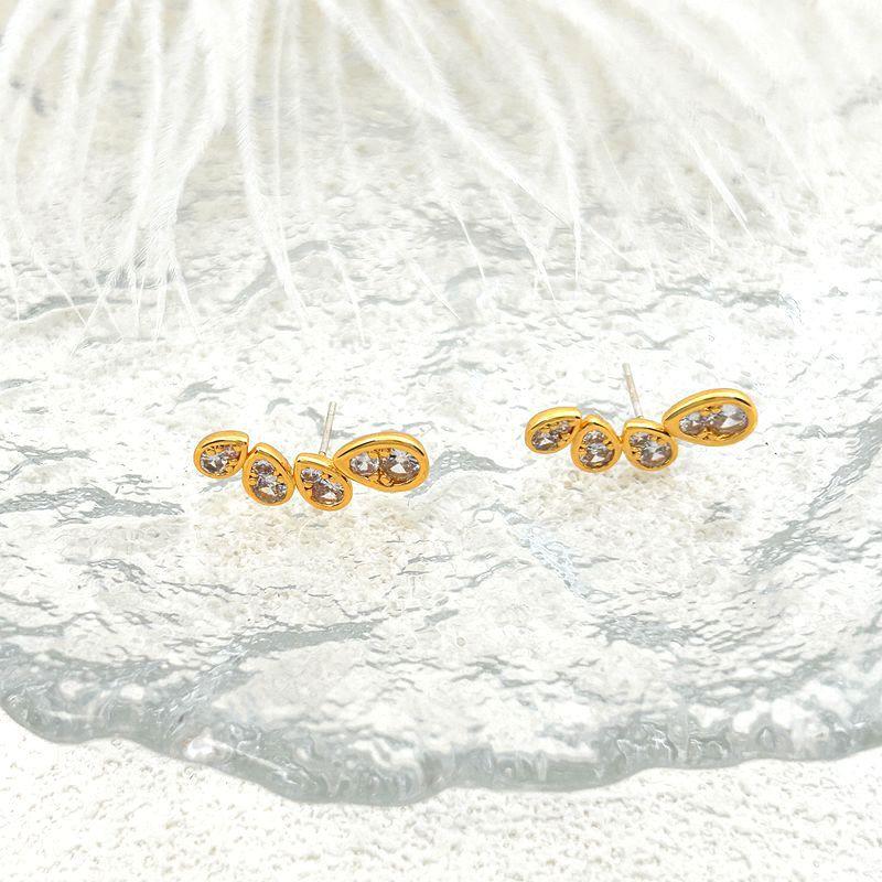 Korean Exquisite Stud Earrings, High-End Sense, Versatile Irregular Earrings, High-End Sense