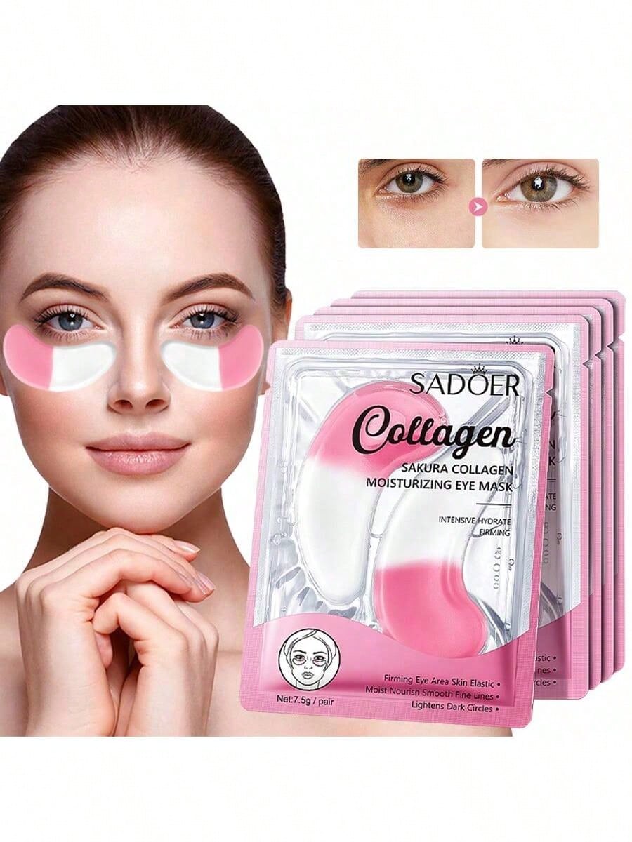 

Увлажняющая маска для глаз Sakura 24 часа увлажнения патчи под глаза для темных кругов и отечности 5 pairs