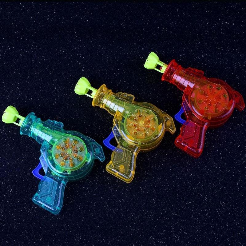 Outdoor Toys Pistolet A Bulle Kid Shining Bubble Gun Soap Bubble Blower Child Toy Baby Water Gun