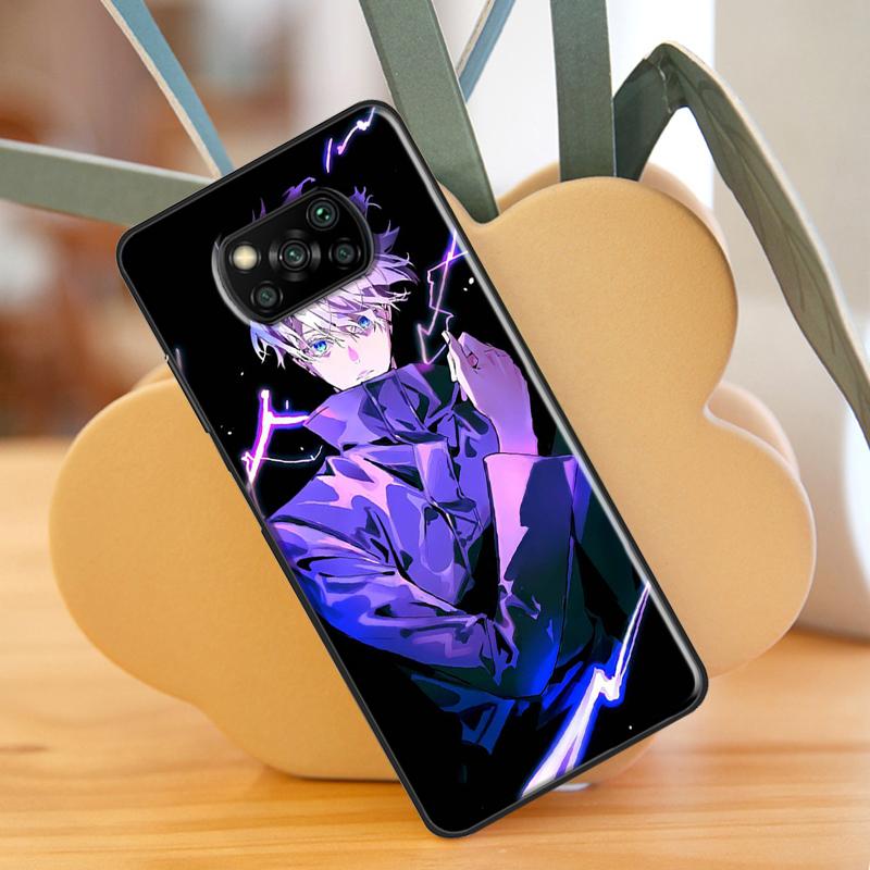 Anime Jujutsu Kaisen Case For Xiaomi Mi 11 Lite 9T 10T 11T Pro POCO X3 Pro X3 GT F1 F2 F3 M4 M3 Pro Case Cover