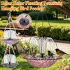 Outdoor Hanging Bird Bath with Solar Fountain Hanging Solar Bird Bath Fountain for Outdoor Garden Backyard Patio Lawn