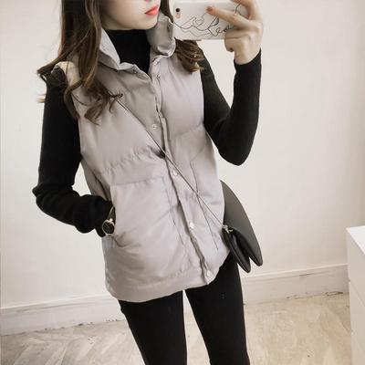 Short Jacket Vest Down Cotton Jacket for Women