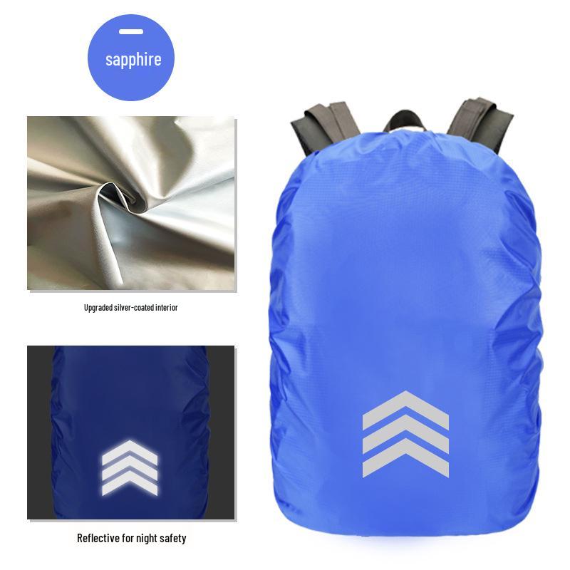 Reflektierende Wasserdichte Rucksack-Regenhülle - Schutz für Outdoor-Bergsteigen & Schultaschen.