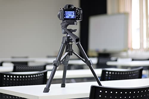 SLIK Standpod GX-N Einbeinstativ/Einfaches Stativ mit 4-stufigem Hebelverschluss, 3-Wege-Neiger, Schnellwechselplatte, Schwarz, Teilenummer 217122