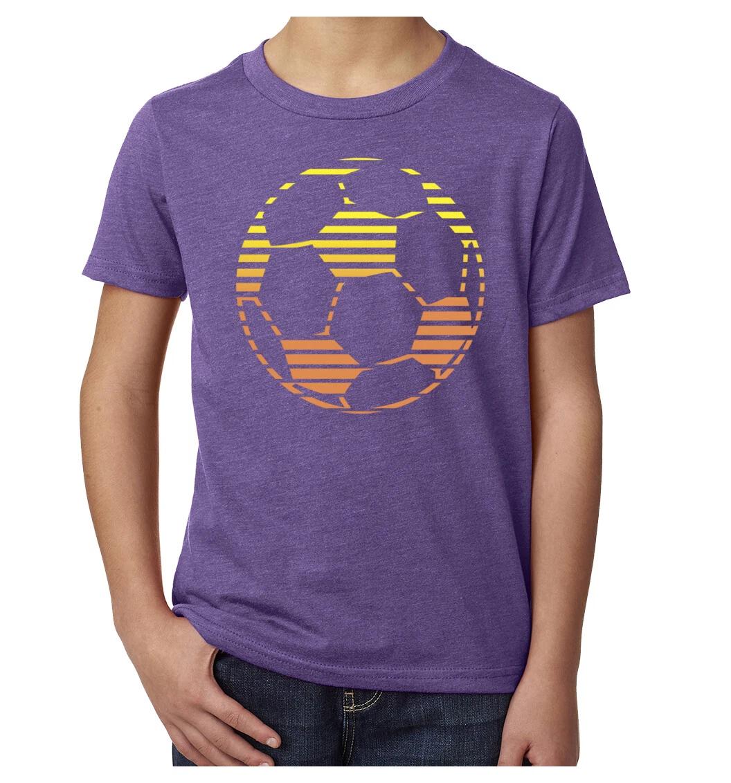 Soccer Ball Sun, Youth Soccer Shirts, Kids Sports kids boys T-Shirts 110