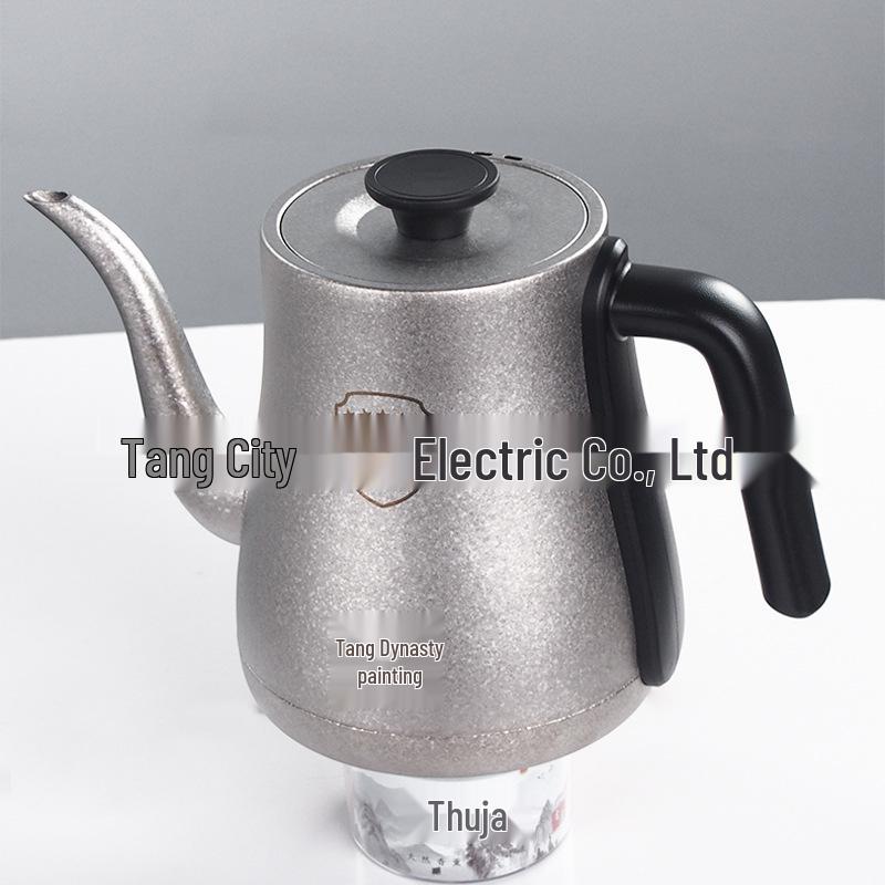 Tang Dynasty Style Titanium Electric Teapot: Adjustable Temperature, Auto-Fill, Heat-Preserving Kettle for Brewing and Boiling.