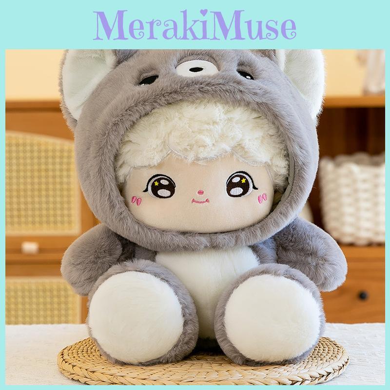 Panda Wolf Rabbit Animal Costume Plush Doll Childrens Birthday Gift Home Decor