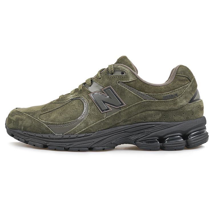 Кроссовки унисекс New Balance 2002R Olive Зеленые Оливково-зеленые Черные ML2002RM 40