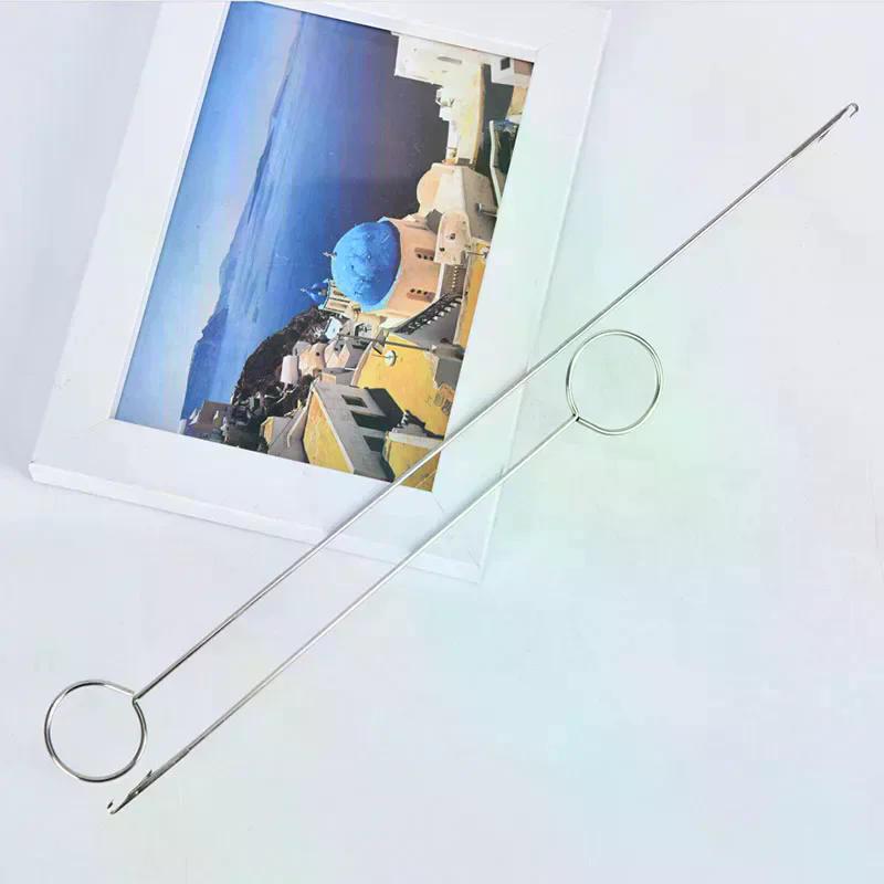 For Handmade DIY Sewing Tools Stainless Steel Sewing Loop Turner Hook For Turning Fabric Tubes Straps Belts Strips 1PC/2pcs