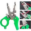 New With Lock Aluminum Alloy Pliers Mini Fishing Pliers Ring Opener Wire Cutter Fish Line Scissors Pliers