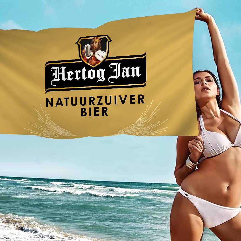 H-Hertog Jan Microfiber Blanket Quick Drying Beach Towels Oversized Printing Super Absorbent Pool Towel Blanket