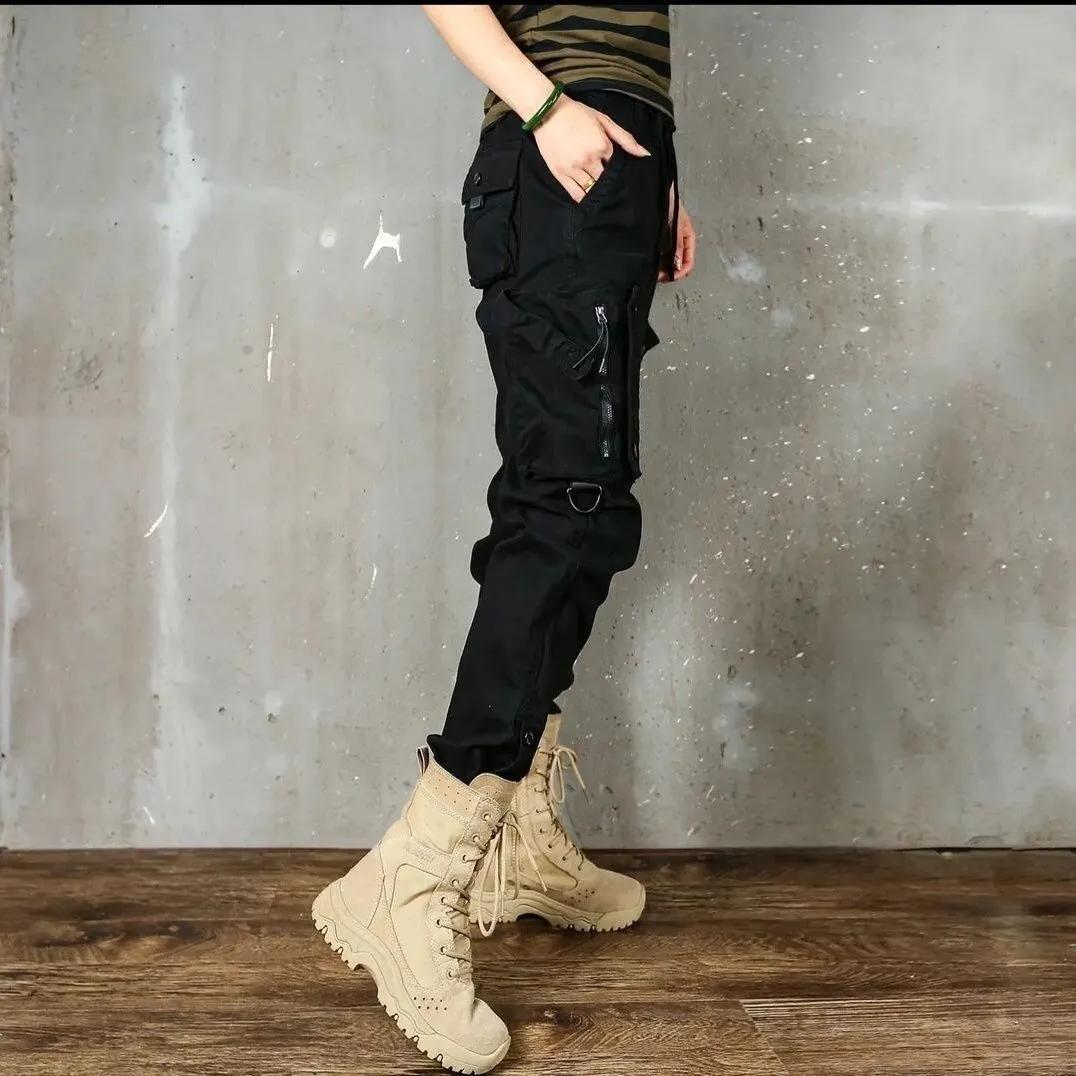 

Мужские весенне-летние персонализированные ретро-комбинезоны с множеством карманов XL чёрный