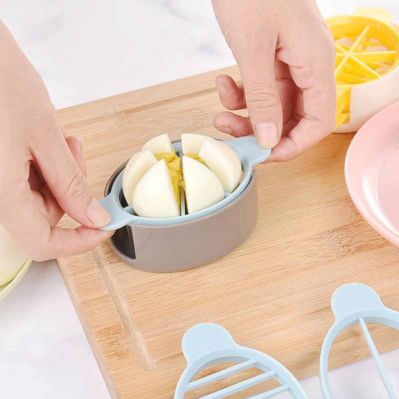 Eggs Slicer Cutter Egg Cooking Tools Multifunctional Egg Cutter Mold Cutter Artifact Gadgets Kitchen Manual Egg Slicer